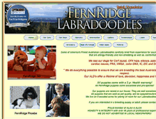 Tablet Screenshot of fernridgelabradoodles.com